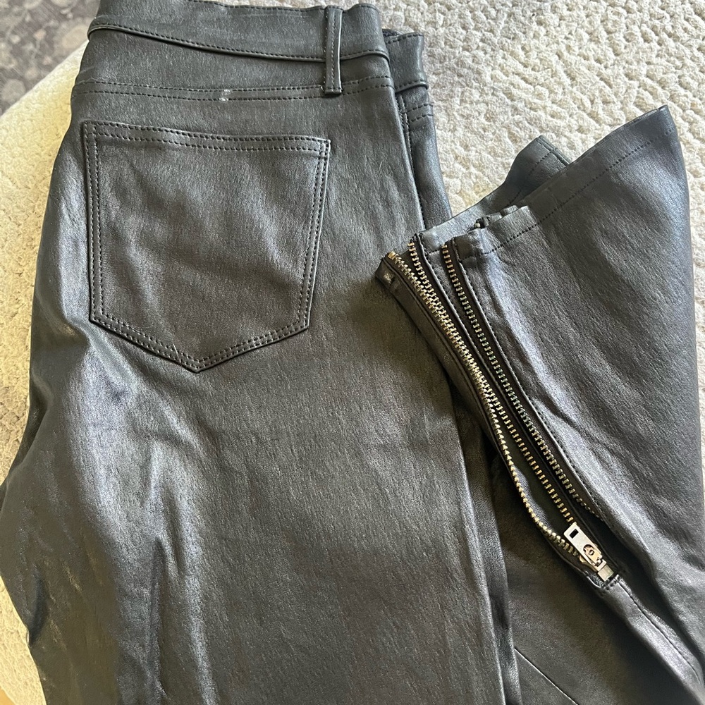 Madewell Black 100% Leather Pants